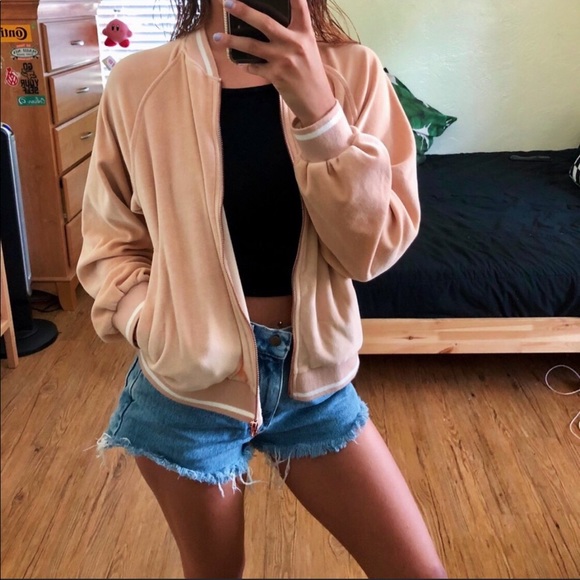 PacSun Sweaters - kendall & kylie velvet bomber jacket